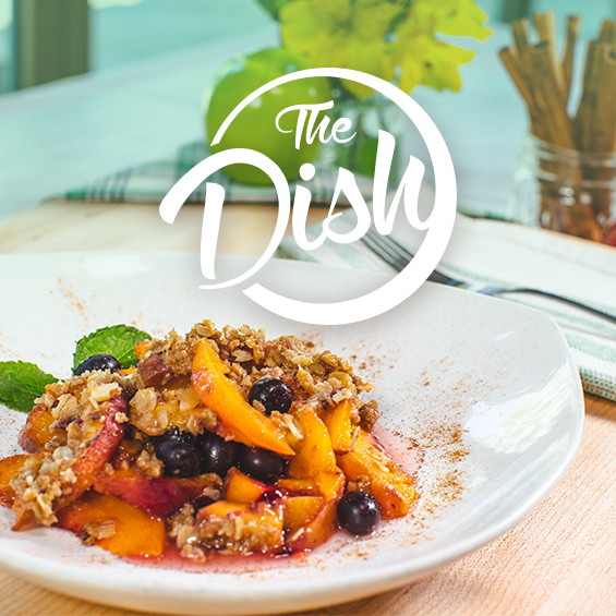 Easy Blueberry Peach Crumble